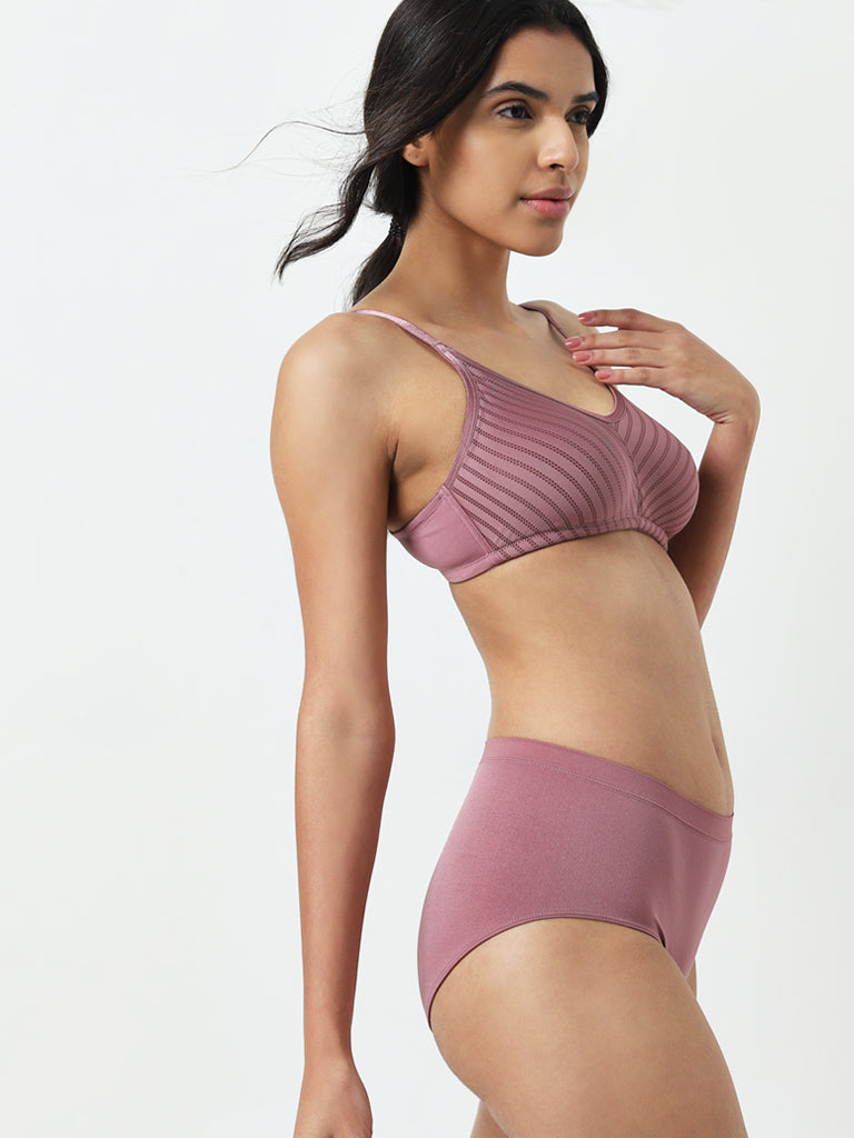 Wunderlove Mauve Seam Free Full Brief