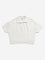 Y&F Kids Off-White Knit-Textured Cotton T-Shirt