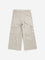 HOP Kids Beige Cargo-Style Relaxed - Fit Mid - Rise Jeans