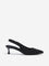 LUNA BLU Black Suede Slingback Shoes