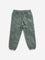 HOP Kids Olive Cargo-Style Mid-Rise Denim Joggers