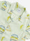 HOP Kids Light Green Burger Printed Shirt