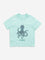 HOP Kids Mint Octopus Designed Cotton T-Shirt