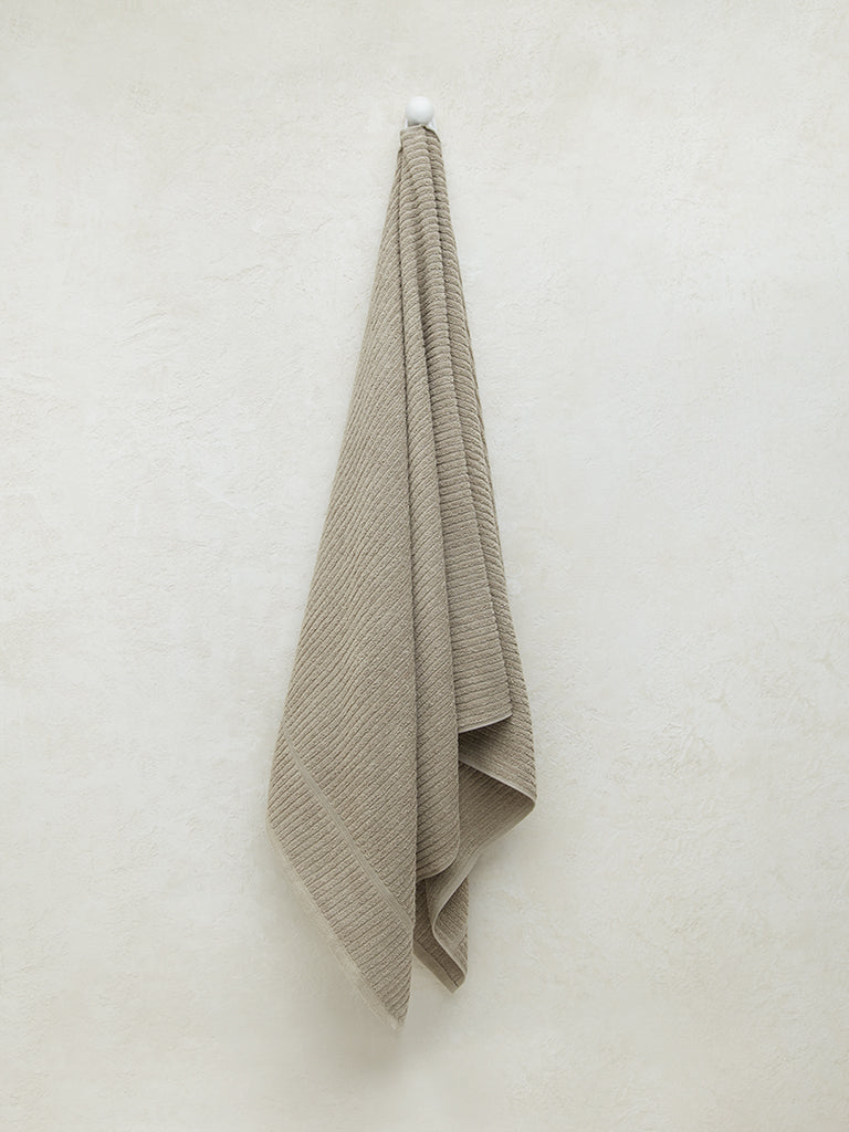 Westside Home Taupe Large Bath Towel