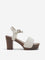 LUNA BLU Ivory Block-Heel Sandals