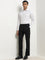 WES Formals White Striped Relaxed-Fit Shirt