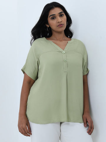 Gia Sage Solid Top