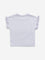 HOP Kids Lilac Floral Embellished Cotton T-Shirt