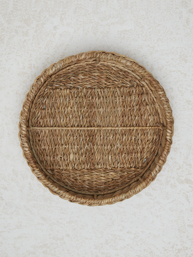 Westside Home Brown Round Basket