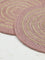 Westside Home Dusty Pink Circular Swirl Trivets (Set of 2)