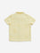 HOP Kids Yellow Embroidered Resort-Fit Cotton Shirt