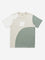 Y&F Kids Beige Colour-Blocked Design Cotton T-Shirt