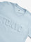 Y&F Kids Blue Text Embossed Cotton T-Shirt