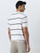 Ascot Navy Striped Relaxed-Fit Knitted T-Shirt