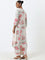 Zuba Off-White Floral A-Line Kurta