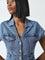 Nuon Blue Denim Shirt Dress