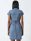 Nuon Blue Denim Shirt Dress