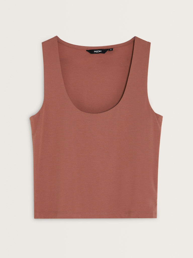 Nuon Light Brown Tank Top