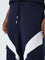 Studiofit Navy High-Rise Cotton Track Pants