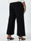 Gia Black Solid High-Rise Pants