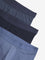 WES Lounge Blue Solid Cotton Blend Trunks - Pack of 3