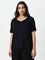 Wunderlove Solid Black Supersoft T-Shirt