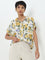 LOV Yellow Floral Printed Shirt