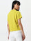 Studiofit Mustard Textured Polo Cotton T-Shirt