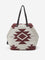 Westside Accessories Beige & Maroon Abstract Shoulder Bag