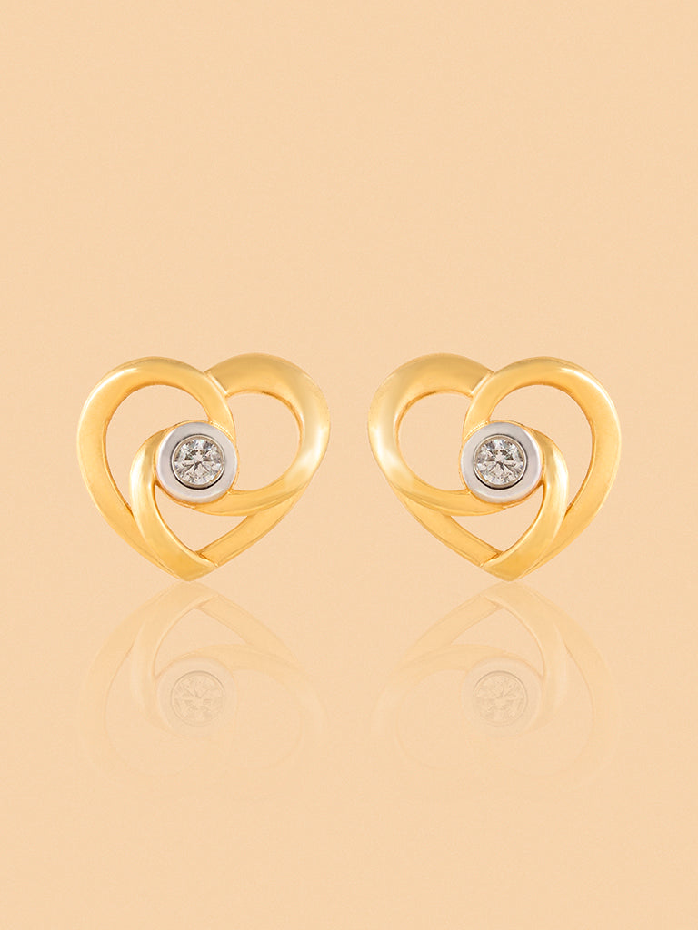 Chic Lab Diamond Ribbon Knot Studs