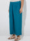 Diza Teal Solid Palazzos