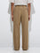 ETA Taupe Self Relaxed-Fit Mid-Rise Cotton-Blend Chinos