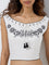 Bombay Paisley White Embroidered Cotton Top