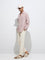 ETA Dusty Pink Relaxed-Fit Linen-Blend Shirt