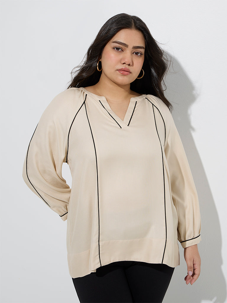 Gia Beige Solid Top