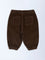 HOP Baby Dark Brown Mid-Rise Corduroy Joggers