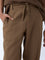 ETA Olive Relaxed-Fit Mid-Rise Cotton-Blend Chinos