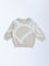 HOP Baby Beige Animal Design Cotton Sweater