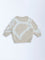 HOP Baby Beige Animal Design Cotton Sweater