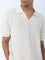 ETA Off-White Knitted Relaxed-Fit Polo T-Shirt