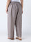 Diza Silver Solid Pants