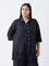 Diza Black Embroidered Cotton Tunic