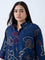 Diza Indigo Floral Bandhani Printed Tunic