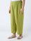 Diza Lime Solid Ethnic Pants