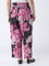 Diza Multicolour Foliage Detailed Ethnic Pants