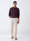 ETA Wine Knit Textured Relaxed-Fit Cotton-Blend Polo Sweater