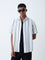 ETA White Striped Relaxed-Fit Shirt