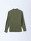 ETA Olive Crinkle-Textured Relaxed-Fit Cotton Shirt