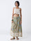 Bombay Paisley Sage Botanical Design Skirt