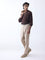 Ascot Dark Brown Cable-Knit Relaxed-Fit Sweater